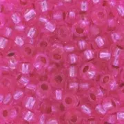 Perla Preciosa 9/0 da 2,5 mm - Rosa con rivestimento argentato x 20 g