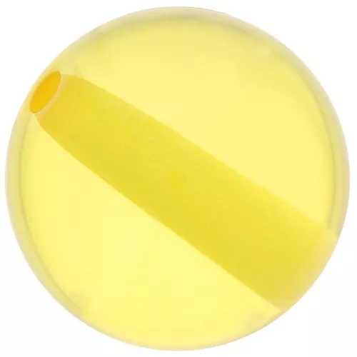 Perla di resina trasparente 12 mm - Giallo sole x1