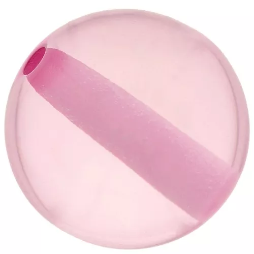 Perla di resina trasparente 12 mm - Rosa chiaro x1
