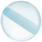 Perla di resina trasparente 12 mm - Blu ghiaccio x1