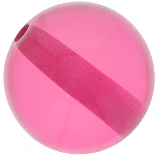 Perlina in resina trasparente da 14 mm - Rosa intenso x1