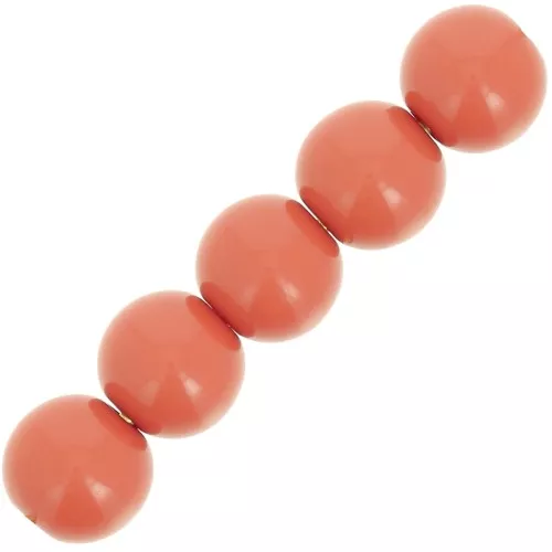 Perle di resina opaca 6 mm - Terracotta x10