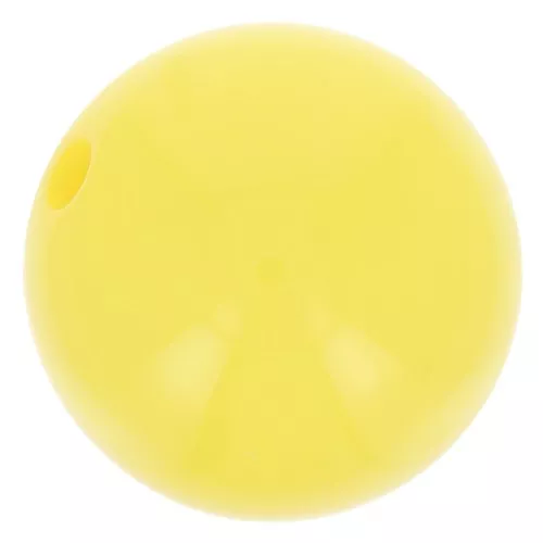 Perla di resina opaca 10 mm - Giallo sole x1