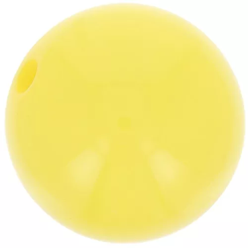 Perla di resina opaca da 14 mm - Giallo sole x1