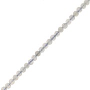 Perline sfaccettate rotonde da 3 mm in pietra semipreziosa - Labradorite x39cm|raw }}