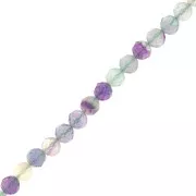 Perle sfaccettate rotonde da 4,5 mm - Fluorite x38cm