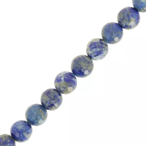 Perline sfaccettate rotonde 6,5 mm - Lapislazzuli x38cm