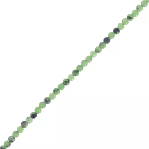 Perline rotonde da 2 mm in pietra semipreziosa - Rubis Zoisite x39cm
