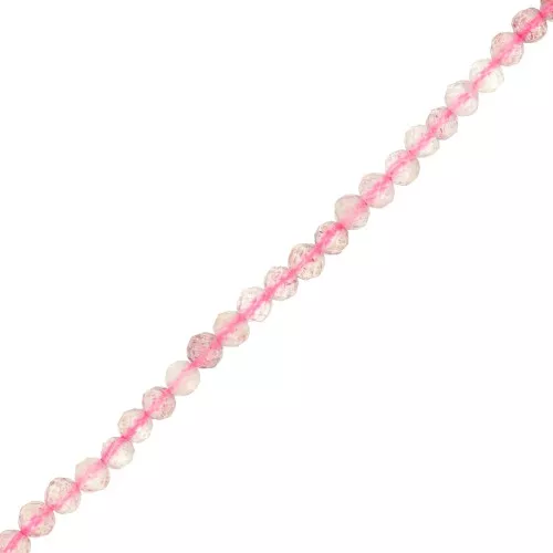 Perline sfaccettate rotonde da 3 mm in pietra semipreziosa x38cm
