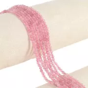 Perline sfaccettate rotonde da 3 mm in pietra semipreziosa x38cm