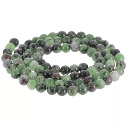 Perline rotonde da 4,5 mm in pietra semipreziosa - Rubis Zoisite x38cm