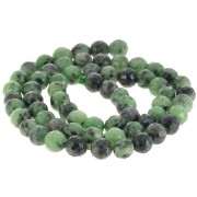Perle sfaccettate rotonde da 6 mm - Rubis Zoisite x37cm|raw }}