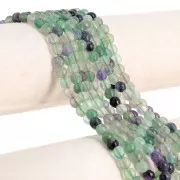Perline rotonde da 6 mm in pietra semipreziosa - Fluorite x38cm