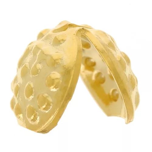 Coprinodi mm. 7 dorato con oro fino x4