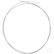 Filo quadrato semiduro - ricotto 1,3 mm - Argento 925 x1m