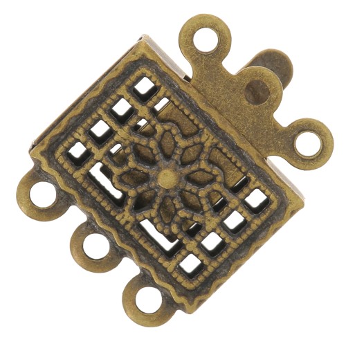 Chiusura 3 fili mm. 10 bronzo x2