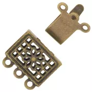 Chiusura 3 fili mm. 10 bronzo x2