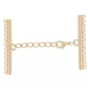 Chiusura a 12 file da 45 mm per bracciale e collana - Dorato x1