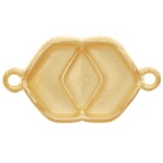 Cymbal- Distanziatore per perline Chevron 23x13mm - Vatos - Dorato con oro fino x1|raw }}