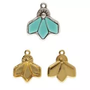 Cymbal - Ciondolo per perle Kite 19x17 mm - Dentro - Dorato con oro fino x1