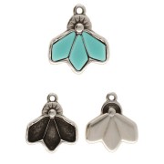 Cymbal - Ciondolo per perle Kite 19x17 mm - Dentro - Argento antico x1