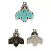 Cymbal - Ciondolo per perle Kite 19x17 mm - Dentro - Argento antico x1