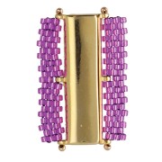 Cymbal Chiusura magnetica per perline Delica 11/0 30x13mm Axos III oro fino