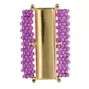 Cymbal Chiusura magnetica per perline Delica 11/0 30x13mm Axos III argento antico