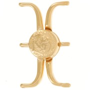 Cymbal chiusura magnetica per perline Delica 11/0 30x18mm Souda III oro fino|raw }}