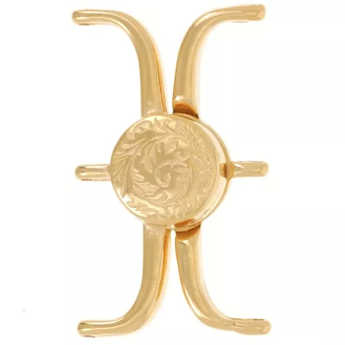 Cymbal chiusura magnetica per perline Delica 11/0 30x18mm Souda III oro fino