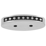 Cymbal - Connettore per perline Carrier Bead 21x9.5 mm Lalaria - argentato antico|raw }}