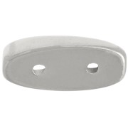 Cymbal - Connecteur pour perles Carrier 17x8 mm Maratha - Placcato argento antico