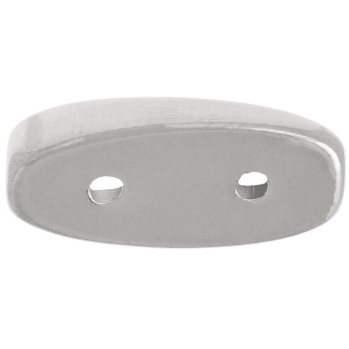 Cymbal - Connecteur pour perles Carrier 17x8 mm Maratha - Placcato argento antico