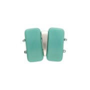 Cymbal - Connecteur pour perles Carrier 17x8 mm Maratha - Placcato argento antico