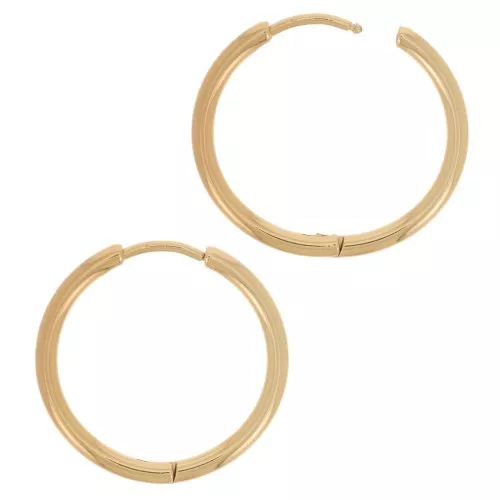 Monachelle rotonde da 22 mm da decorare - Acciaio inox 304L dorato x2