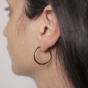 Monachelle rotonde da 24 mm da decorare - Acciaio inox 304L dorato x2