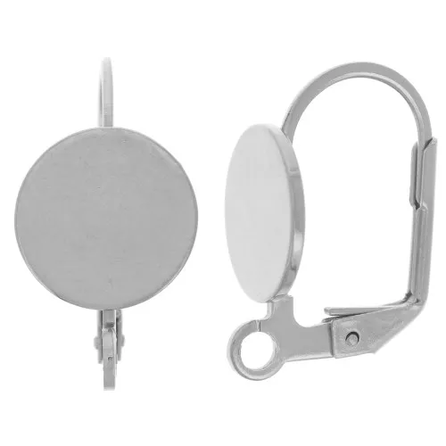 Monachelle da 17 mm per cabochon da 10 mm - Acciaio inox 304 x2