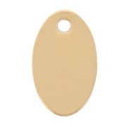 Ciondoli ovali 10x6 mm - Acciaio inossidabile 304 dorato x4|raw }}