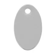 Ciondoli ovali 10x6 mm - Acciaio inossidabile 304 x4