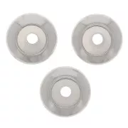 Perlina stopper da 6 mm con foro da 2 mm - acciaio inox 316 x1