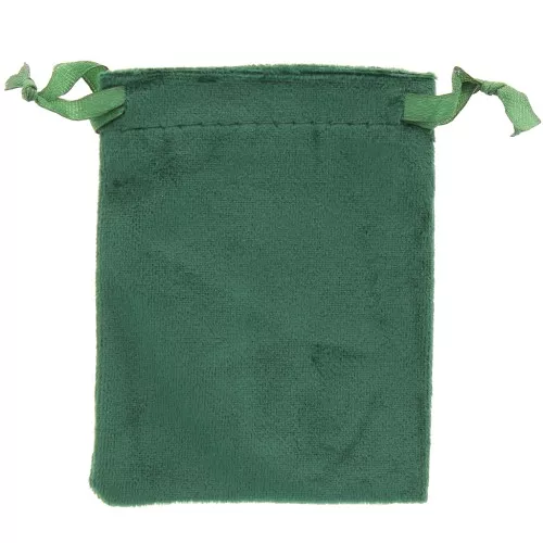 Astuccio per gioielli in velluto fine 80x100 mm - Verde abete x1