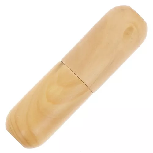 Astuccio rotondo in legno per aghi 59x16 mm da decorare con Puca® x1