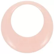 Pendente rotondo cavo in resina opaca 44 mm - Rosa chiaro x1