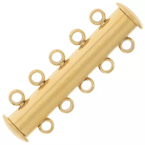 Chiusura magnetica e scorrevole a 5 file da 30 mm - Acciaio inox304 dorato x1