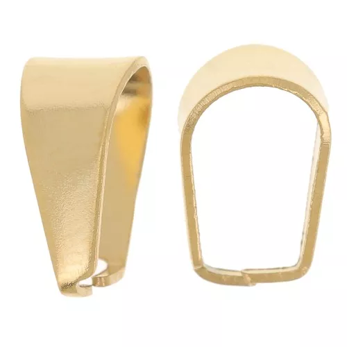 Ganci da 10 mm senza anello - acciaio inox 304 dorato x5