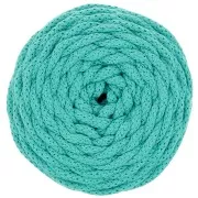 Bobine de cordon en coton pour macramé Cotton Air 5 mm - Emeraude x50m