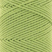 Bobina di cotone macramè da 2 mm - Verde menta x100 m