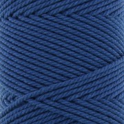 Bobina di cotone macramè da 2 mm - blu navy x100 m