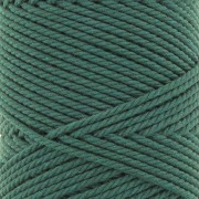 Bobina di cotone macramè da 2 mm - Verde bottiglia x100 m