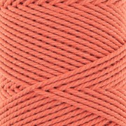 Bobina di cotone macramè da 2 mm - Arancione x100 m